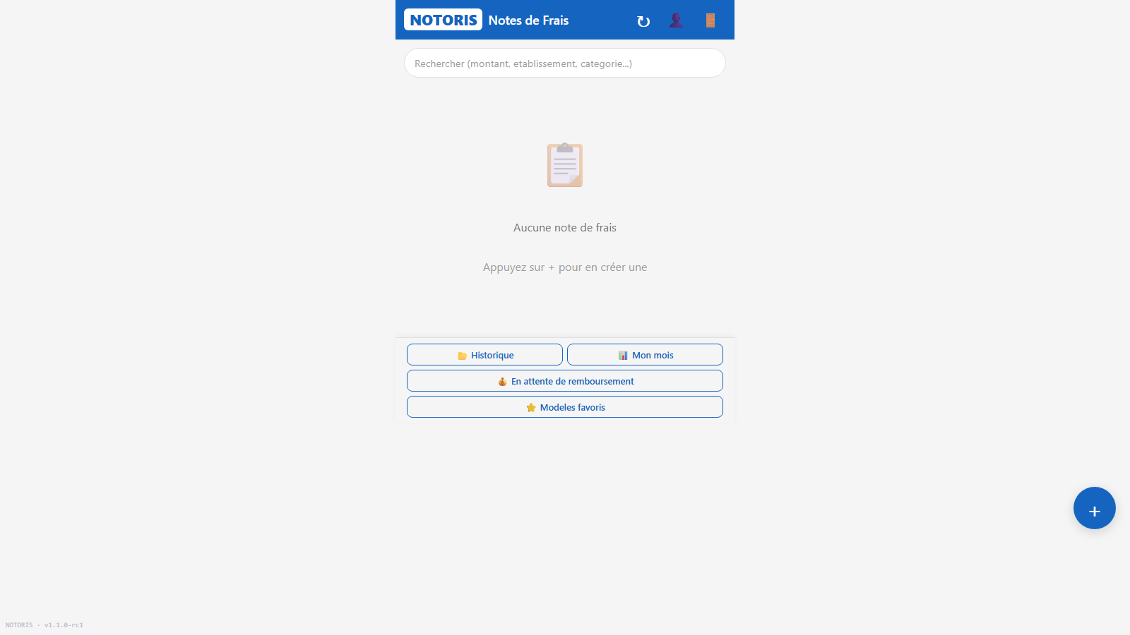Application mobile NOTORIS